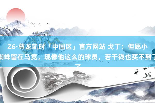 Z6·尊龙凯时「中国区」官方网站 戈丁：但愿小蜘蛛留在马竞，现像他这么的球员，若干钱也买不到了